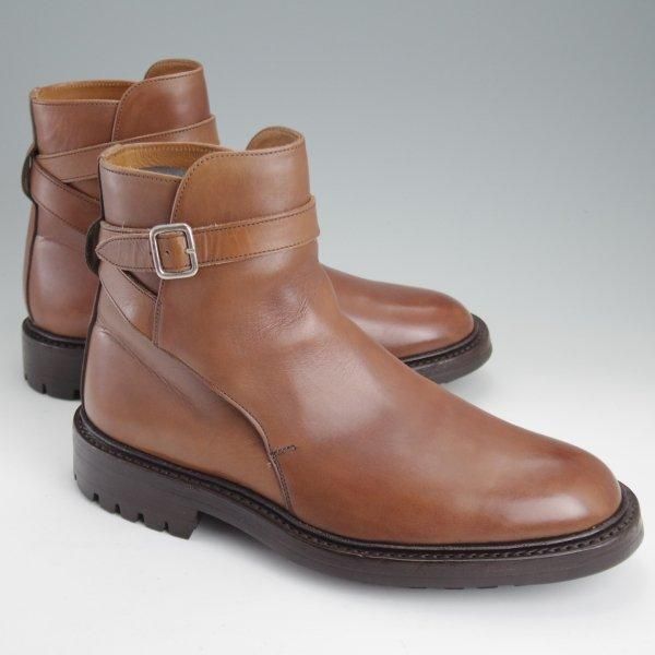 極上★トリッカーズ SIZE 7.5【モデル定価￥132,000-★ジョッパーブーツ/M4812】カーフ/コーヒーバーニッシュ/茶/メンズ/Tricker's★m306