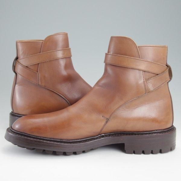 極上★トリッカーズ SIZE 7.5【モデル定価￥132,000-★ジョッパーブーツ/M4812】カーフ/コーヒーバーニッシュ/茶/メンズ/Tricker's★m306