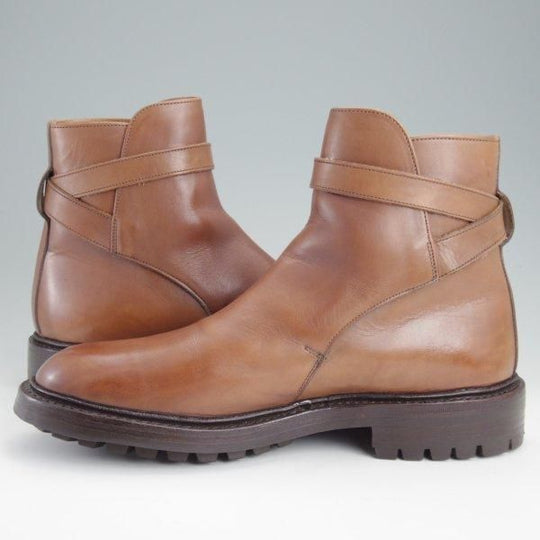 極上★トリッカーズ SIZE 7.5【モデル定価￥132,000-★ジョッパーブーツ/M4812】カーフ/コーヒーバーニッシュ/茶/メンズ/Tricker's★m306