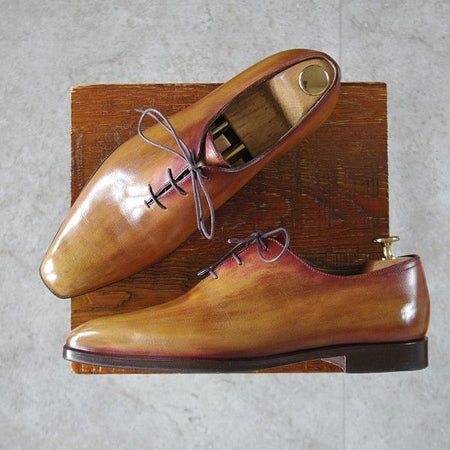 極上★(仏)ベルルッティ SIZE 7.5【モデル定価￥353,100-★アレッサンドロ/ALESSANDRO】ホールカット/茶系パティーヌ/Berluti★m307