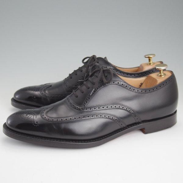 極上★チャーチ 80F/UK8【★フルブローグ/NEWYORK/136ラスト】CAPITALレザー/黒/メンズ/Church's★m308