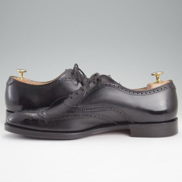 極上★チャーチ 80F/UK8【★フルブローグ/NEWYORK/136ラスト】CAPITALレザー/黒/メンズ/Church's★m308