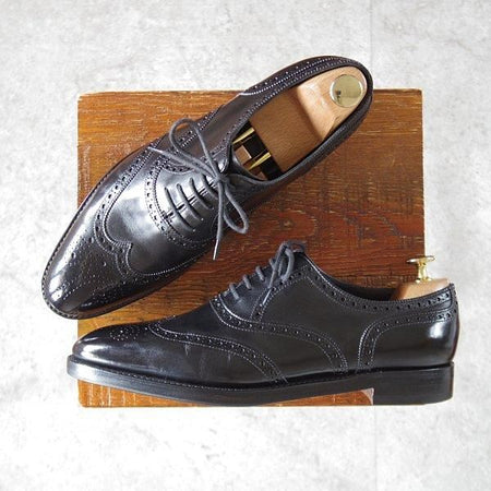 美品★ジョンロブ 6E【定価￥225,500-★HENFORD/ヘンフォード/7000ラスト】フルブローグ/カーフ/黒/メンズ/JOHN LOBB★m310