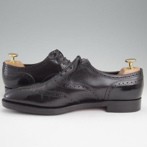 美品★ジョンロブ 6E【定価￥225,500-★HENFORD/ヘンフォード/7000ラスト】フルブローグ/カーフ/黒/メンズ/JOHN LOBB★m310