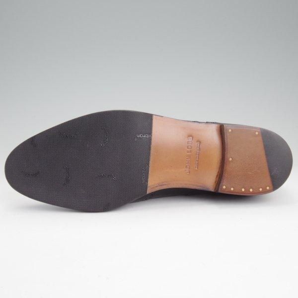 美品★ジョンロブ 6E【定価￥225,500-★HENFORD/ヘンフォード/7000ラスト】フルブローグ/カーフ/黒/メンズ/JOHN LOBB★m310