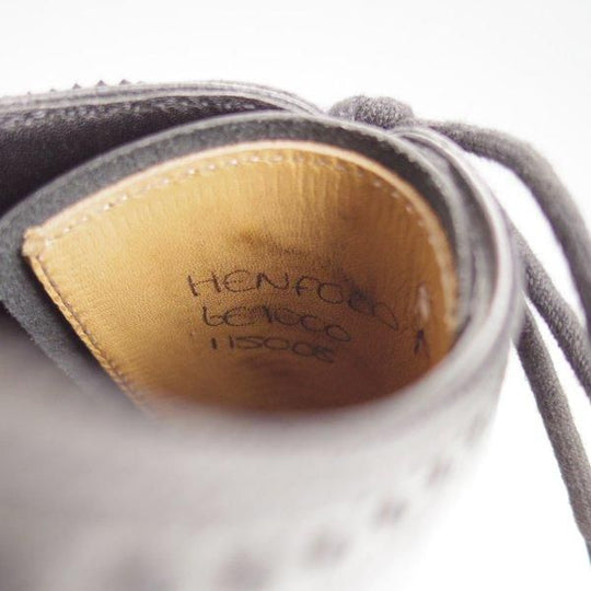 美品★ジョンロブ 6E【定価￥225,500-★HENFORD/ヘンフォード/7000ラスト】フルブローグ/カーフ/黒/メンズ/JOHN LOBB★m310