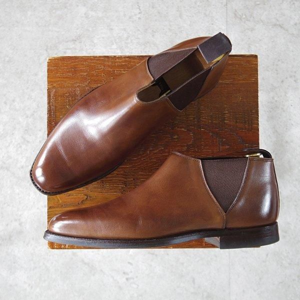 極上★クロケット&ジョーンズ 6E【定価￥132,000-★バーニーズNY別注/DEENE 2】サイドゴアブーツ/318ラスト/濃茶/Crockett&Jones★m311