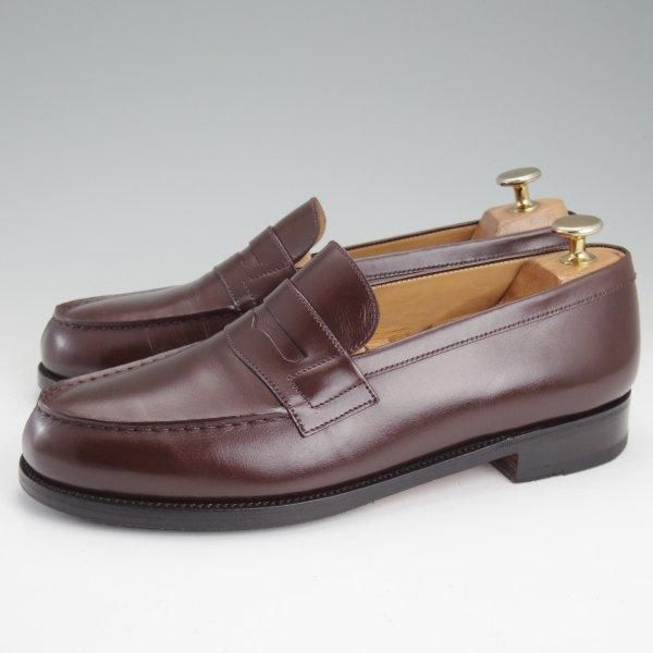 美品★J.M.ウエストン 6D【定価￥151,800-★180/コインローファー】41ラスト/ボックスカーフ/濃茶/メンズ/Weston/ウェストン★m312