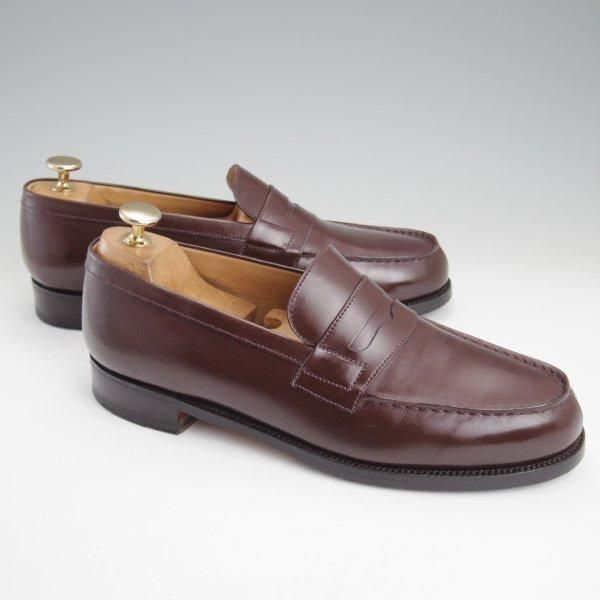 美品★J.M.ウエストン 6D【定価￥151,800-★180/コインローファー】41ラスト/ボックスカーフ/濃茶/メンズ/Weston/ウェストン★m312