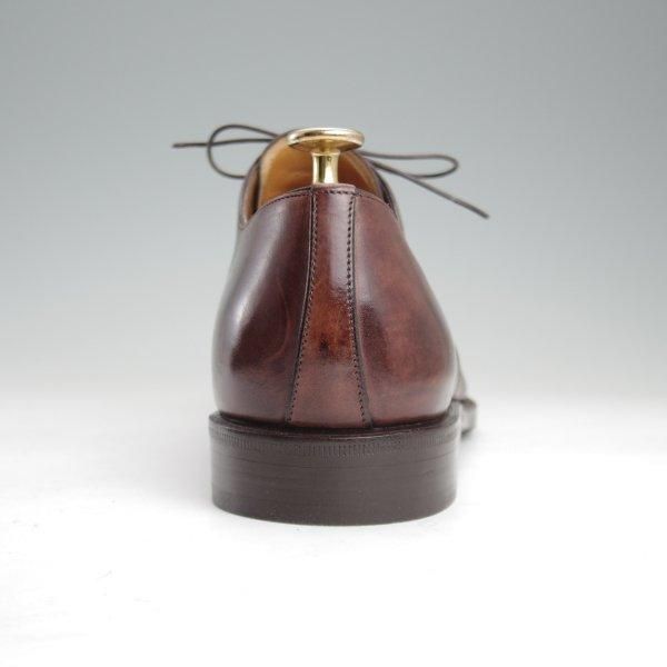 極美品★(伊)タニノクリスチー SIZE 7.5【貴重★ブラックラピド製法/パンチドキャップトゥ】カーフ/濃茶/メンズ/TANINO CRISCI★m315