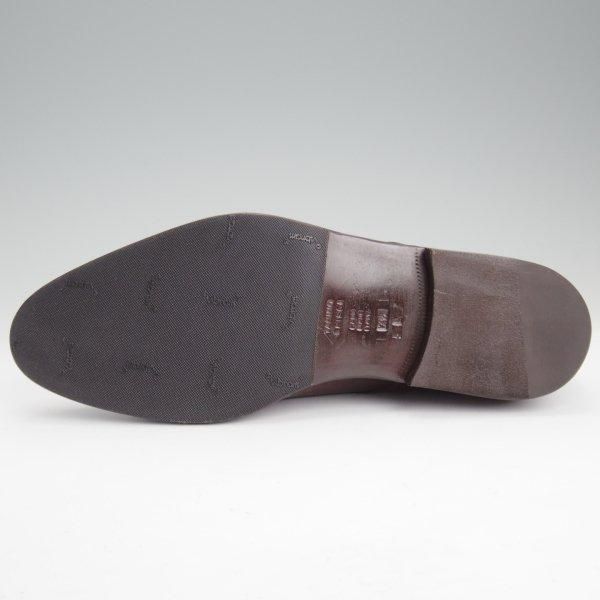 極美品★(伊)タニノクリスチー SIZE 7.5【貴重★ブラックラピド製法/パンチドキャップトゥ】カーフ/濃茶/メンズ/TANINO CRISCI★m315