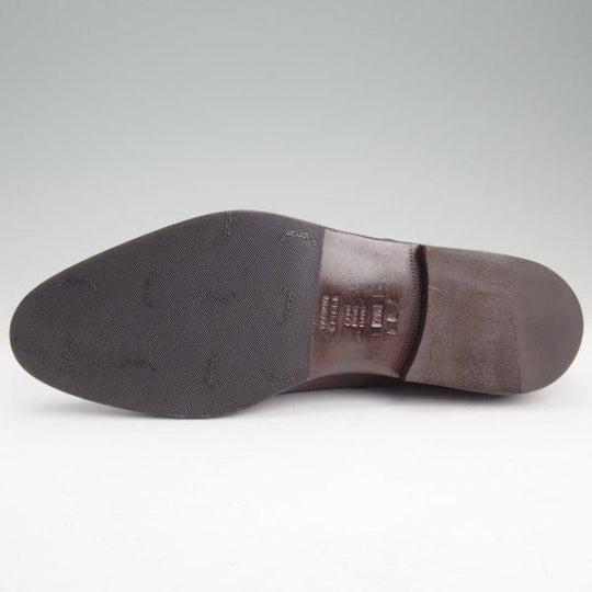 極美品★(伊)タニノクリスチー SIZE 7.5【貴重★ブラックラピド製法/パンチドキャップトゥ】カーフ/濃茶/メンズ/TANINO CRISCI★m315