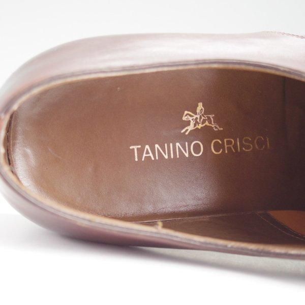 極美品★(伊)タニノクリスチー SIZE 7.5【貴重★ブラックラピド製法/パンチドキャップトゥ】カーフ/濃茶/メンズ/TANINO CRISCI★m315