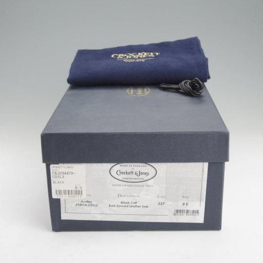 未使用★クロケット&ジョーンズ 8E【定価￥148,500-★AUDLEY/オードリー】ハンドグレードライン/337ラスト/黒/Crockett&Jones★m316