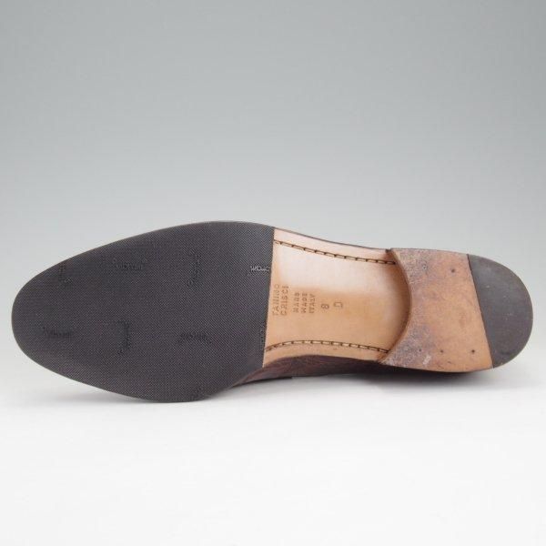 極美品★(伊)タニノクリスチー SIZE 8【高額★クロコダイル仕様/コインローファー】スリッポン/濃茶/メンズ/TANINO CRISCI★m318