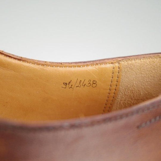 ほぼ試着程度★(仏)ベルルッティ SIZE 9.5【希少デザイン★ストレートチップ/パティーヌ】カーフ/濃茶×茶/メンズ/Berluti★m319