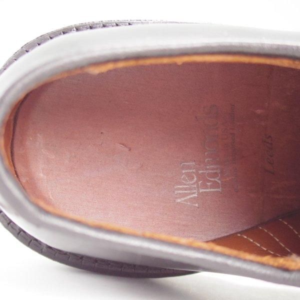 ★(米)アレンエドモンズ 7EE【現行定価19.8万円程度★コードバン仕様/Leeds】リーズ/プレーントゥ/黒/メンズ/ALLEN EDMONDS★m322
