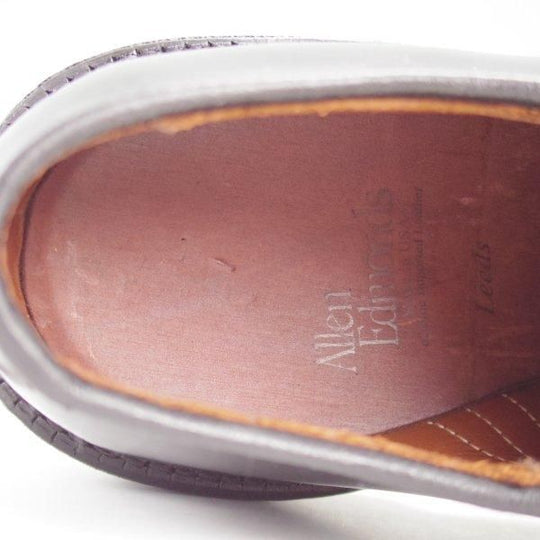 ★(米)アレンエドモンズ 7EE【現行定価19.8万円程度★コードバン仕様/Leeds】リーズ/プレーントゥ/黒/メンズ/ALLEN EDMONDS★m322