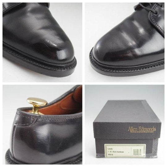 ★(米)アレンエドモンズ 7EE【現行定価19.8万円程度★コードバン仕様/Leeds】リーズ/プレーントゥ/黒/メンズ/ALLEN EDMONDS★m322