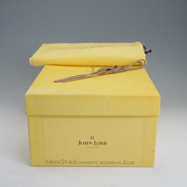 極美品★ジョンロブ 8E【定価￥131,250-★TURF/ターフ】4613ラスト/ベルグレイビア・スエード/濃茶/JOHN LOBB★m325