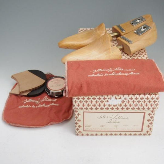 極美品★(伊)シルヴァノ・ラッタンジ SIZE 6.5【現行価格75万円程度★純正ツリー付/シャドウステッチ/JENNANI】ダブルモンク★m326