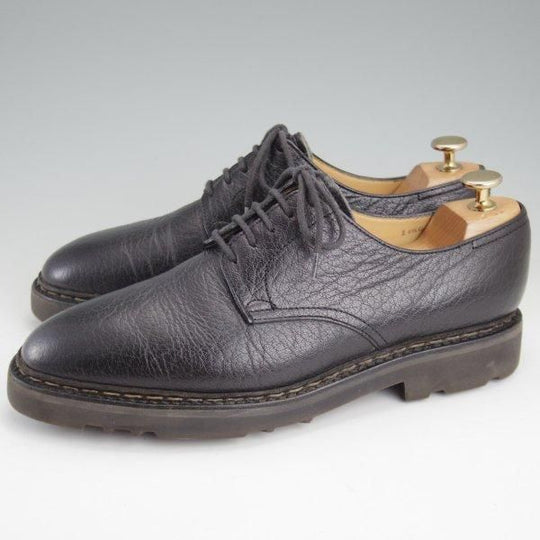 美品★ジョンロブ SIZE 6.5【貴重★PARISロゴ時代の製品/OSLO/(水牛)バッファローレザー】コテージライン/プレーントゥ/黒/JOHN LOBB★m327