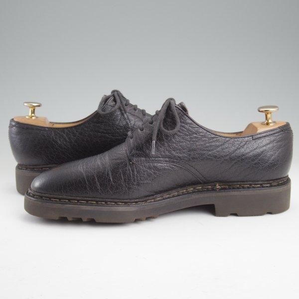 美品★ジョンロブ SIZE 6.5【貴重★PARISロゴ時代の製品/OSLO/(水牛)バッファローレザー】コテージライン/プレーントゥ/黒/JOHN LOBB★m327