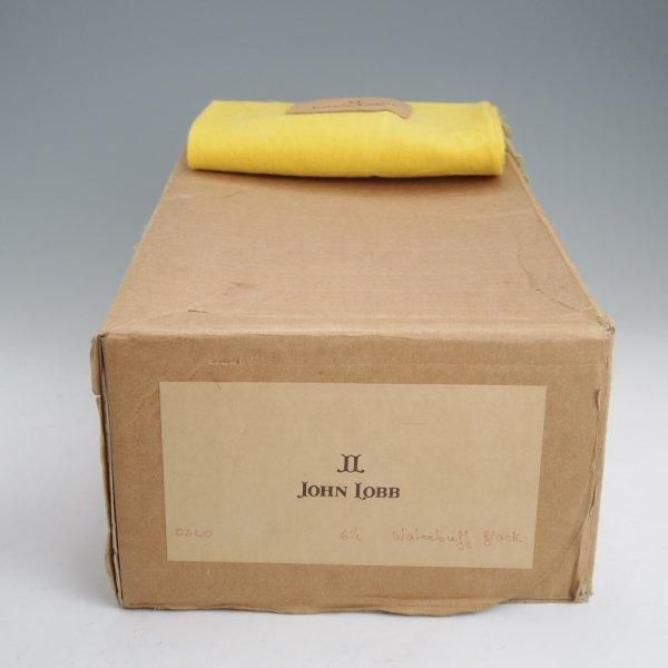 美品★ジョンロブ SIZE 6.5【貴重★PARISロゴ時代の製品/OSLO/(水牛)バッファローレザー】コテージライン/プレーントゥ/黒/JOHN LOBB★m327