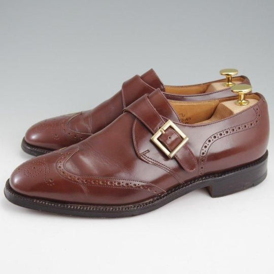 極上★チャーチ 70F/UK7【旧チャーチ★ブックバインダーカーフ/PICCADILLY/73ラスト】モンクストラップ/濃茶/メンズ/Church's★m351