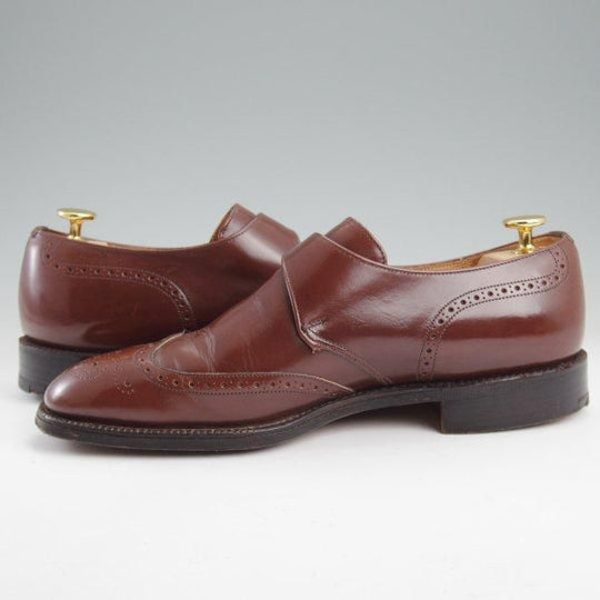 極上★チャーチ 70F/UK7【旧チャーチ★ブックバインダーカーフ/PICCADILLY/73ラスト】モンクストラップ/濃茶/メンズ/Church's★m351