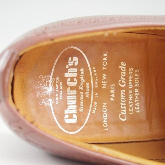 極上★チャーチ 70F/UK7【旧チャーチ★ブックバインダーカーフ/PICCADILLY/73ラスト】モンクストラップ/濃茶/メンズ/Church's★m351