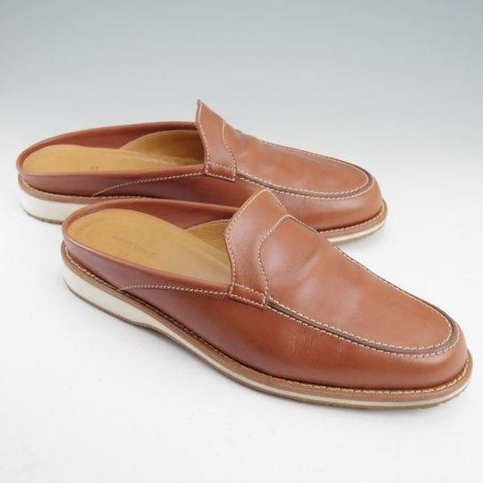 美品★ジョンロブ SIZE 7.5【貴重★BARBADOS/バルバドス/レザーサンダル】スリッパ/ミュール/BARENIA/茶/JOHN LOBB★m353