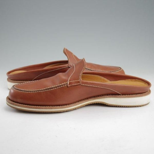 美品★ジョンロブ SIZE 7.5【貴重★BARBADOS/バルバドス/レザーサンダル】スリッパ/ミュール/BARENIA/茶/JOHN LOBB★m353