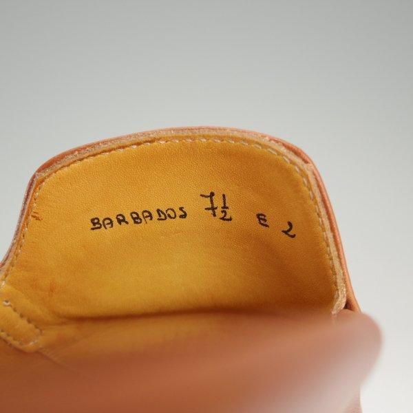 美品★ジョンロブ SIZE 7.5【貴重★BARBADOS/バルバドス/レザーサンダル】スリッパ/ミュール/BARENIA/茶/JOHN LOBB★m353