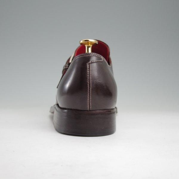 極上★(伊)ストール・マンテラッシ SIZE 41.5【貴重★ノルベジェーゼ製法/モンクストラップ】カーフ/濃茶/SUTOR MANTELLASSI★m355