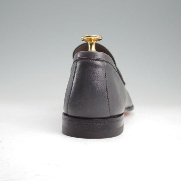 未使用★(伊)サントーニ SIZE 7【★コインローファー/13903】カーフ/灰/メンズ/Santoni★m356