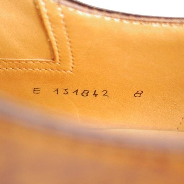 極美品★(伊)タニノクリスチー SIZE 8【世界300足限定★ブラックラピド製法/MEILO】オックスフォードシューズ/茶/TANINO CRISCI★m358
