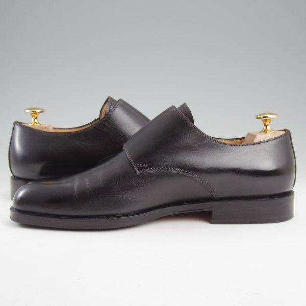 極美品★(伊)タニノクリスチー SIZE 6.5【定価￥216,000-★純正シューツリー付/LUDWIG/ダブルモンク】671/黒/メンズ/TANINO CRISCI★m360
