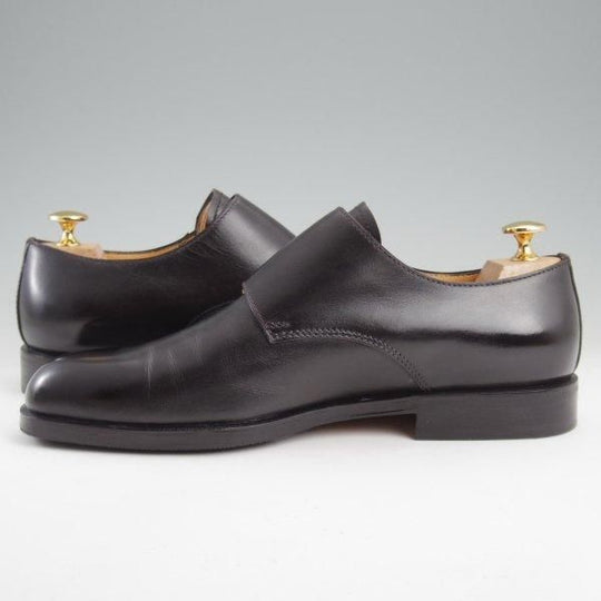 極美品★(伊)タニノクリスチー SIZE 6.5【定価￥216,000-★純正シューツリー付/LUDWIG/ダブルモンク】671/黒/メンズ/TANINO CRISCI★m360