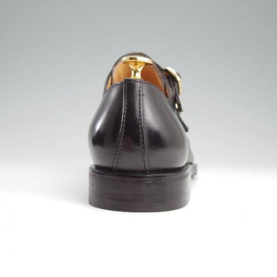 極美品★(伊)タニノクリスチー SIZE 6.5【定価￥216,000-★純正シューツリー付/LUDWIG/ダブルモンク】671/黒/メンズ/TANINO CRISCI★m360