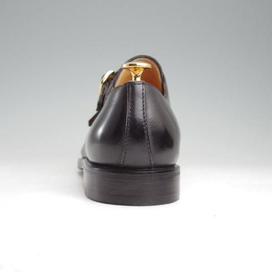 極美品★(伊)タニノクリスチー SIZE 6.5【定価￥216,000-★純正シューツリー付/LUDWIG/ダブルモンク】671/黒/メンズ/TANINO CRISCI★m360