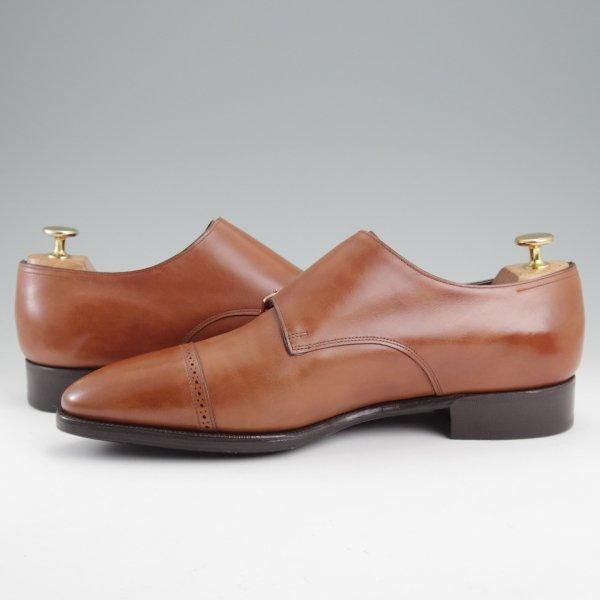 美品★ジョンロブ 8E【現行定価￥312,400-★フィリップ2のダブルモンク仕様/7000ラスト】Philip2 Double Buckle/茶/JOHN LOBB★m366