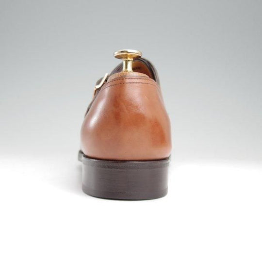 美品★ジョンロブ 8E【現行定価￥312,400-★フィリップ2のダブルモンク仕様/7000ラスト】Philip2 Double Buckle/茶/JOHN LOBB★m366
