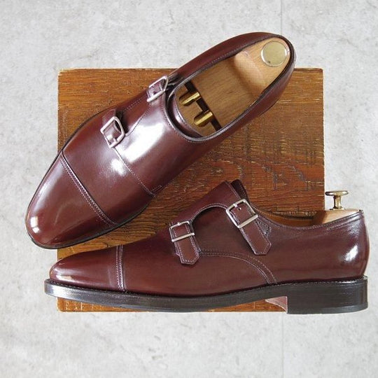 極美品★ジョンロブ 8.5E【現行定価￥237,600-★WILLIAM/ウィリアム】9795Rラスト/ダブルモンク/ダークオーク/濃茶/JOHN LOBB★m367