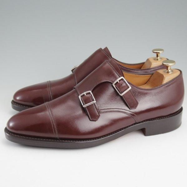 極美品★ジョンロブ 8.5E【現行定価￥237,600-★WILLIAM/ウィリアム】9795Rラスト/ダブルモンク/ダークオーク/濃茶/JOHN LOBB★m367
