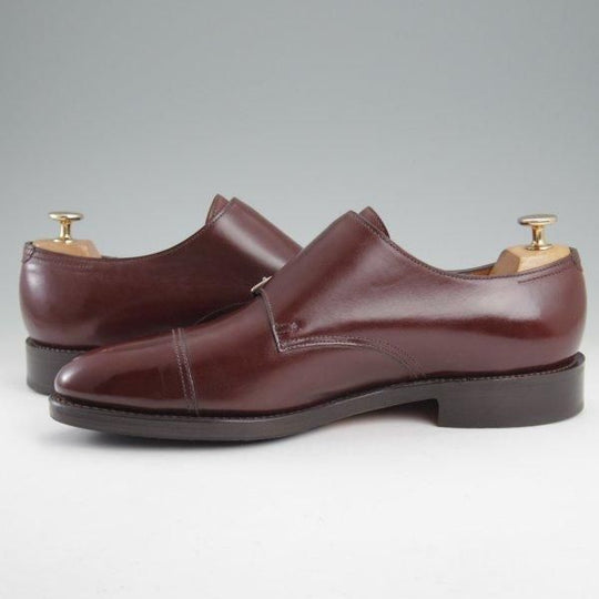 極美品★ジョンロブ 8.5E【現行定価￥237,600-★WILLIAM/ウィリアム】9795Rラスト/ダブルモンク/ダークオーク/濃茶/JOHN LOBB★m367