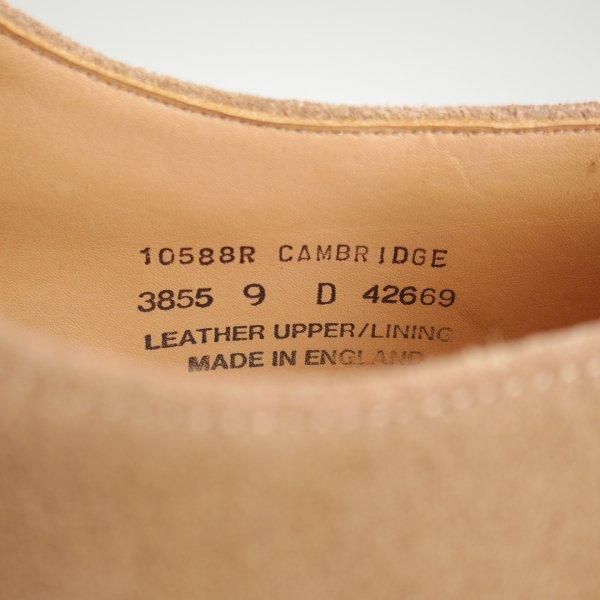 極美品★(英)アルフレッド・サージェント 9D【ダイナイトソール仕様★BEAMS PLUS別注/CAMBRIDGE】プレーントゥ/スエード/薄茶★m369
