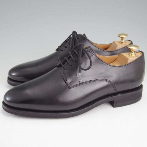 未使用★(スペイン製)バーウィック SIZE 6【グッドイヤーウェルテッド製法★プレーントゥ/5225】H0261ラスト/カーフ/黒/Berwick★m370