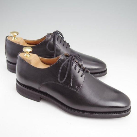 未使用★(スペイン製)バーウィック SIZE 6【グッドイヤーウェルテッド製法★プレーントゥ/5225】H0261ラスト/カーフ/黒/Berwick★m370