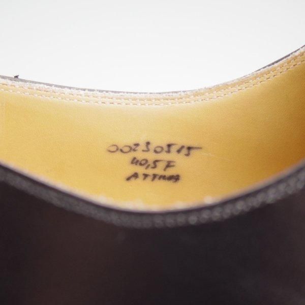 ★(東欧)VASS/ヴァーシュ SIZE 40.5【モデル定価￥159,500-★純正ツリー付き/London 3-eyelet/Vフロント】Fラスト/プレーントゥ/黒★m371